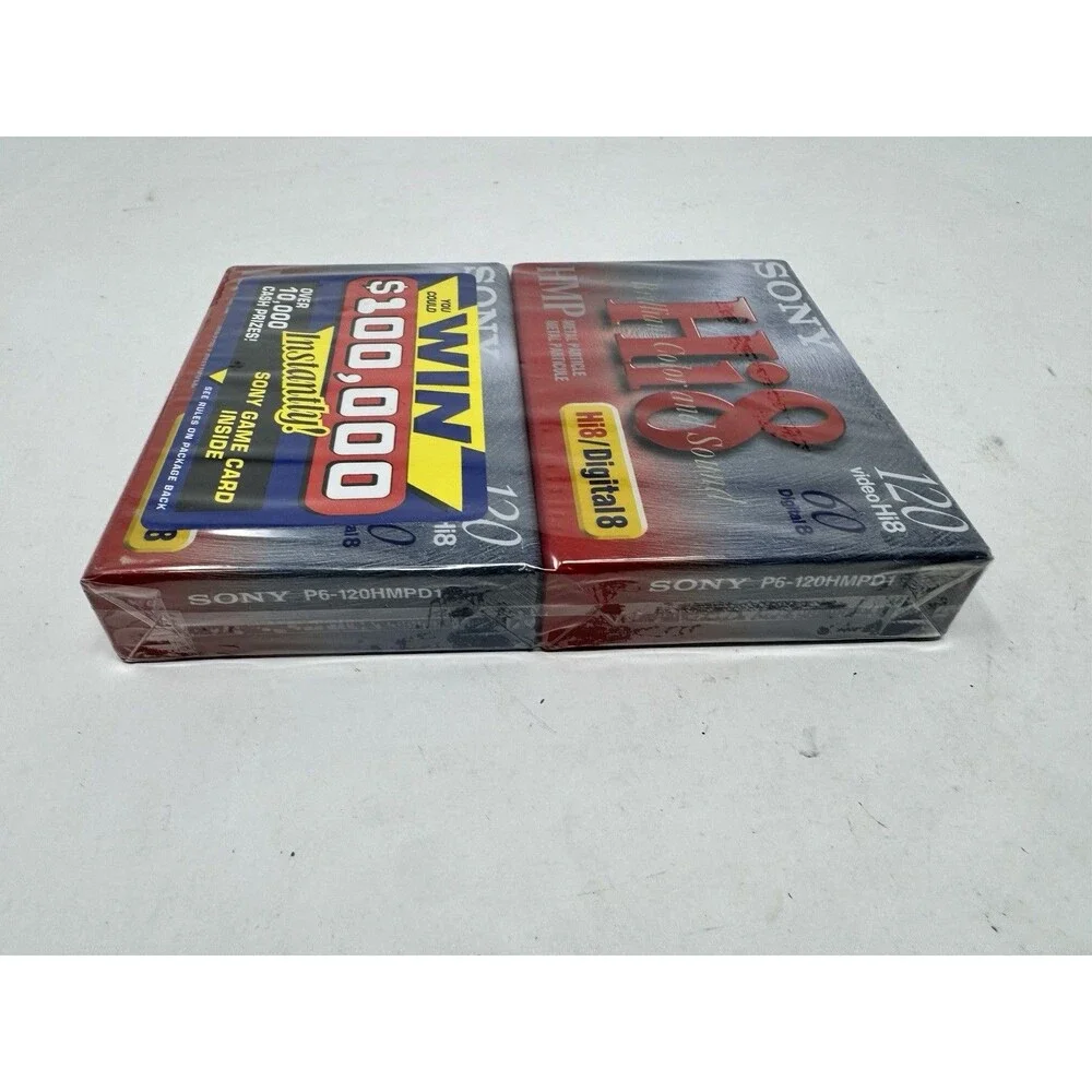 Sony Hi8 Metal Particle Video Tape 120 Min 2 Pack - (P6120HMPD1)